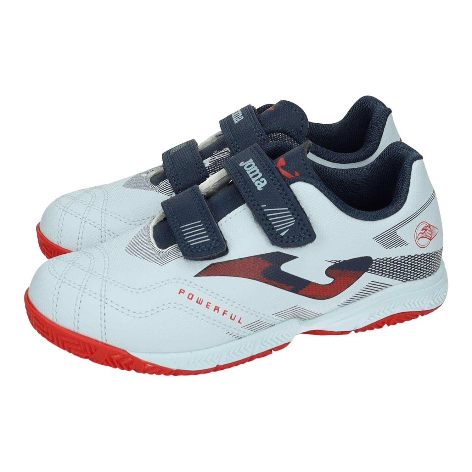 Joma POJW2505 Botas de fútbol Sala Joma Indoor con Doble Cierre adherente, Transpirables, Suela Durability y Gran Comodidad NIÑO Deportivos