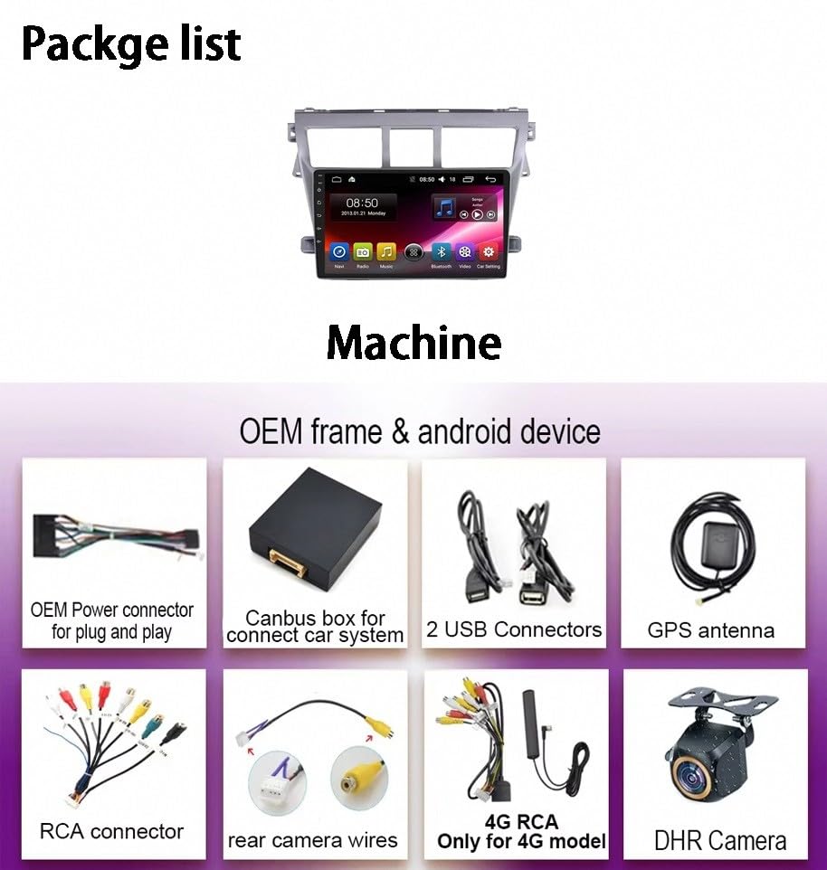 Reproductor de Coche para Golf 4 Pantalla Android Auto GPS 32G 7