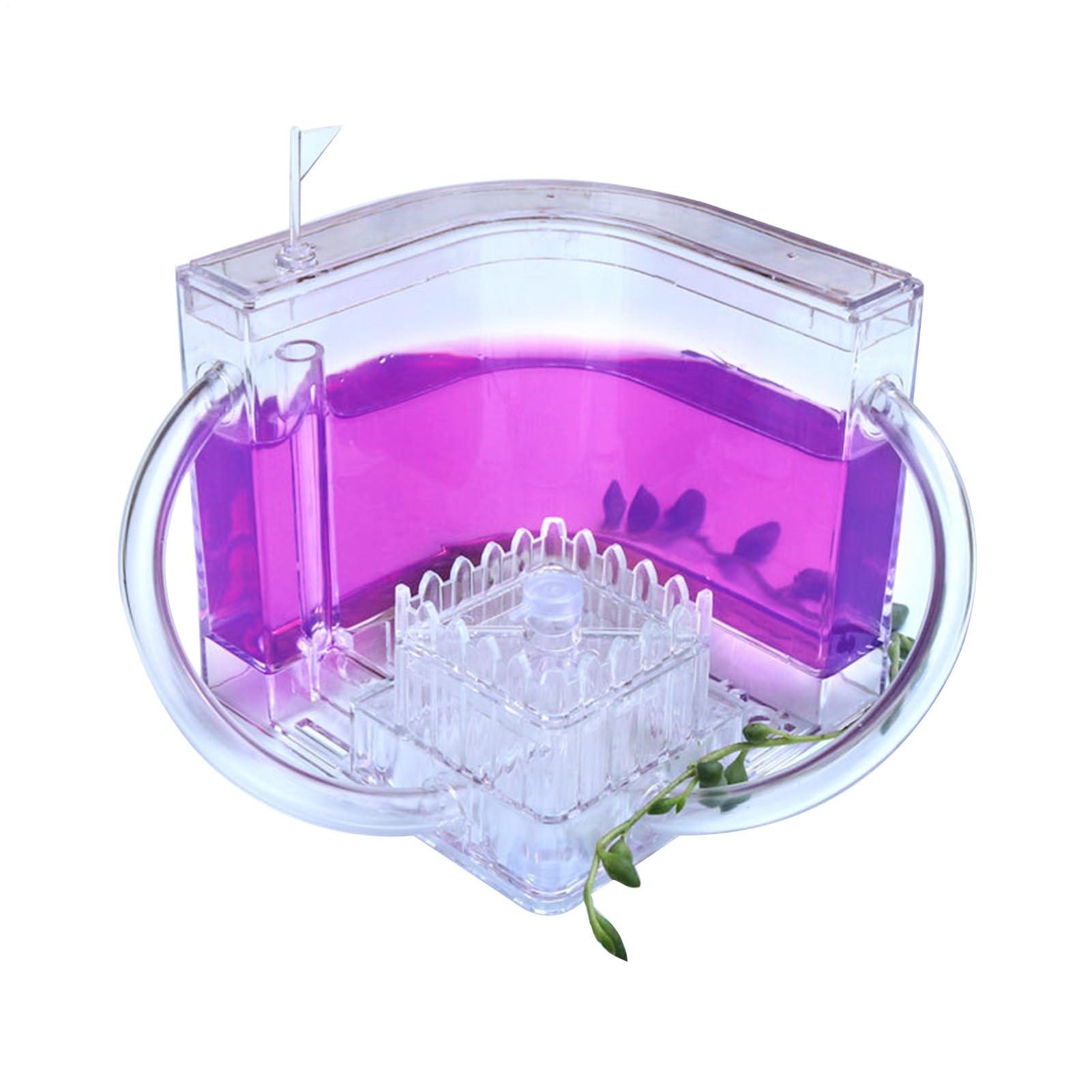 Ant Farm Habitat, Translucent Gel 3D Ant Farm House with Connecting Tubes