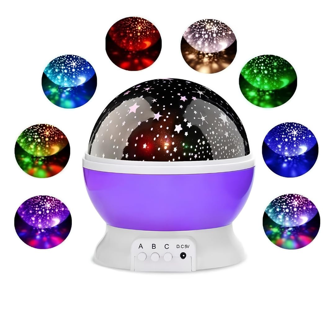 Jouis Gece Lambası Star Master Masa Lambası, Gökyüzü Projeksiyon Gece Lambası, Yıldızlı Gece Lambası, Dekoratif ve Şık Tasarım (Pembe)