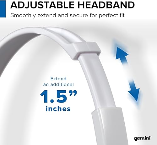 Miniatura 3 de Gemini Sound Auriculares profesionales para DJ, monitor sobre la oreja con controladores de 1.575 pulgadas, almohadillas ultra cómodas, aislamiento