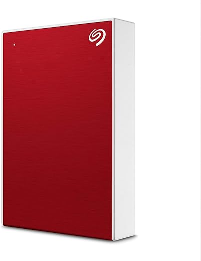 Seagate One Touch 2TB External HDD with Password Protection Red, USB, for Windows and Mac, with 3 yr Data Recovery Services, and 4 Months Adobe CC…