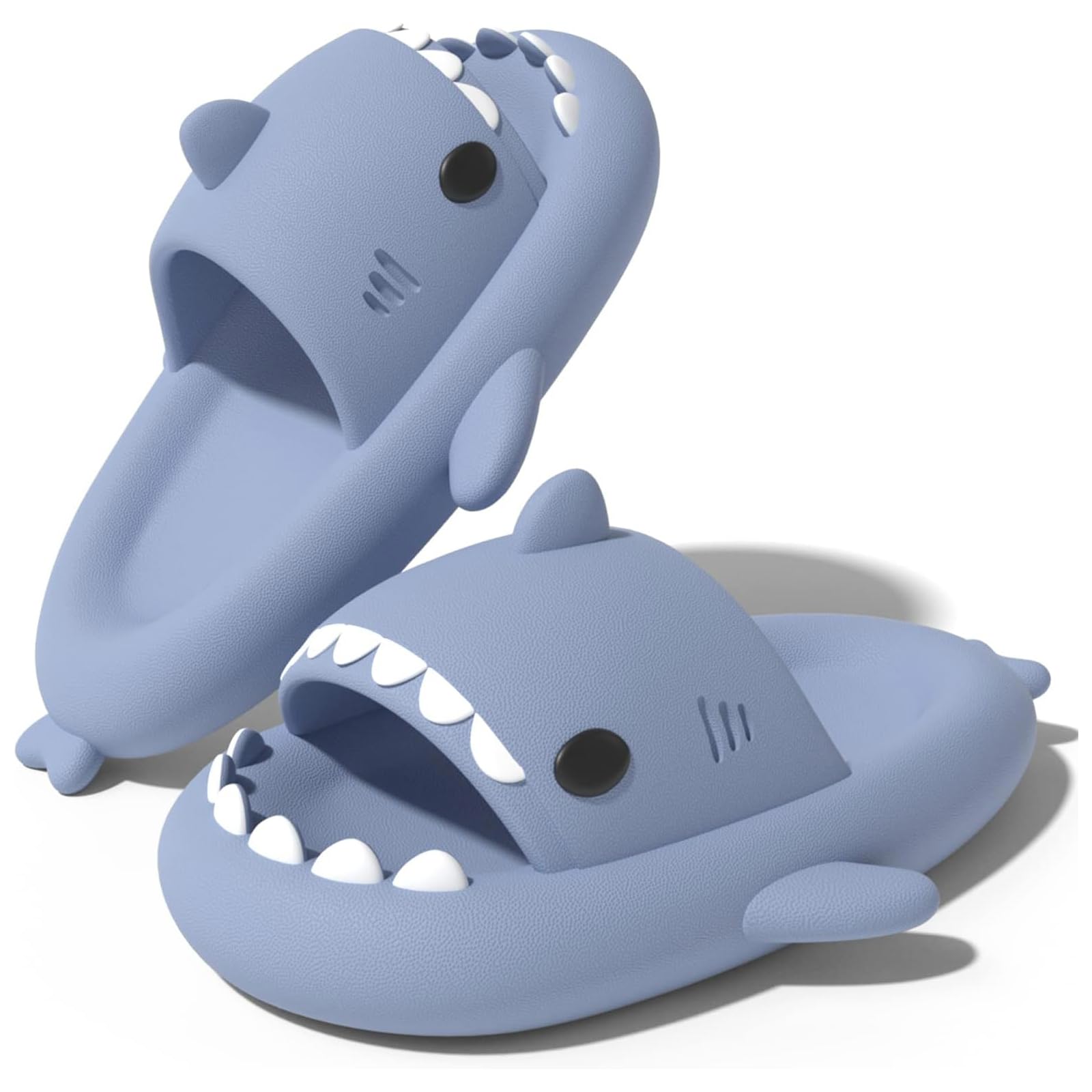 Kinengxi Pantuflas de Tiburón para Niñas Niños Zapatillas de Estar por casa de Baño Zapatos de Ducha Playa y Piscina Shark Slides Slippers Verano