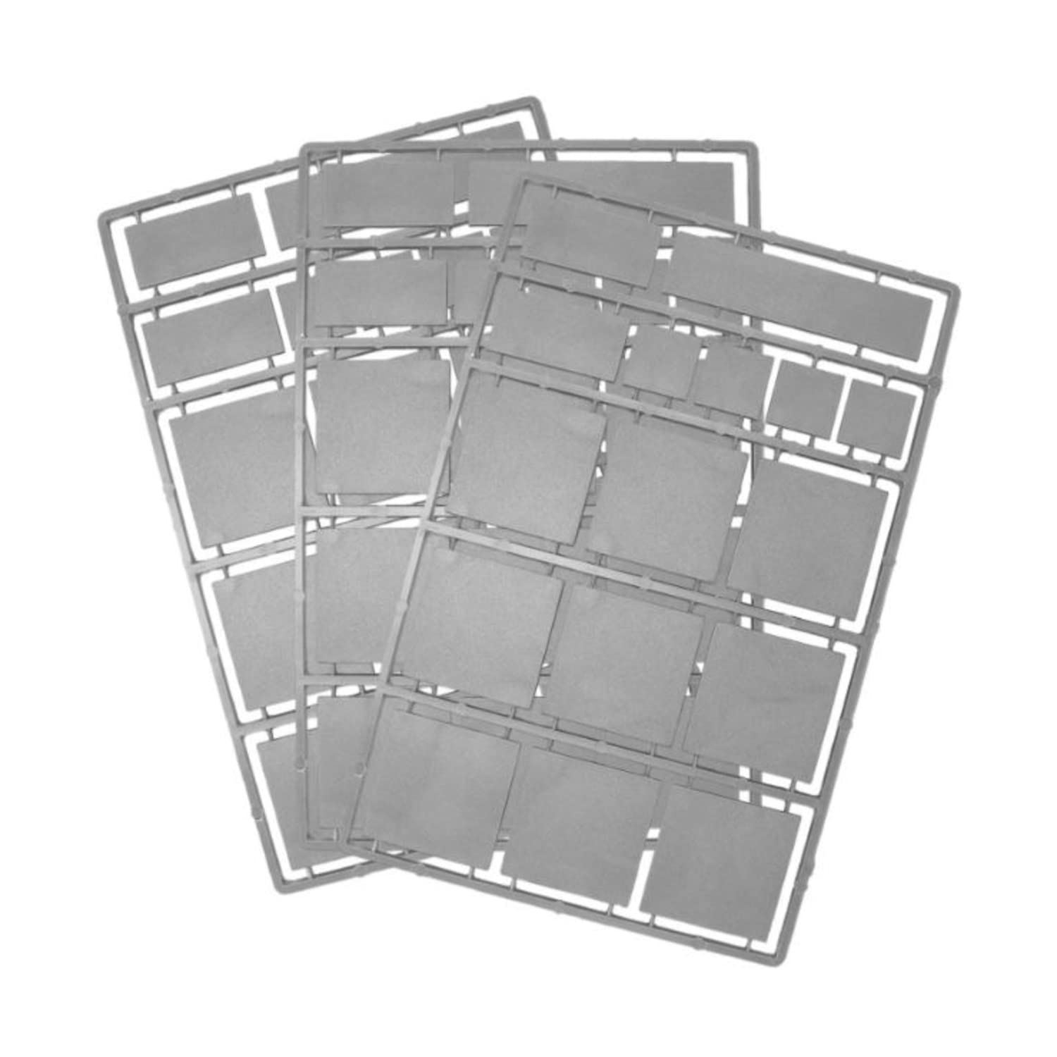 Warlord Games Infantry Bases - 40x40mm Square Bases Pack (27 pcs) for Tabletop Miniatures, Multicoloured, Small