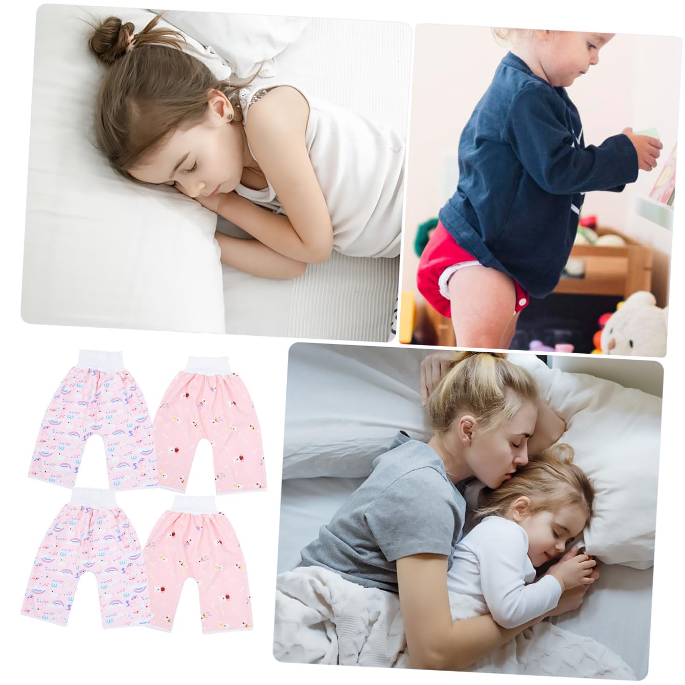 Culottes D’apprentissage Bébé 2 Pièces en Coton, Pantalon D’entraînement