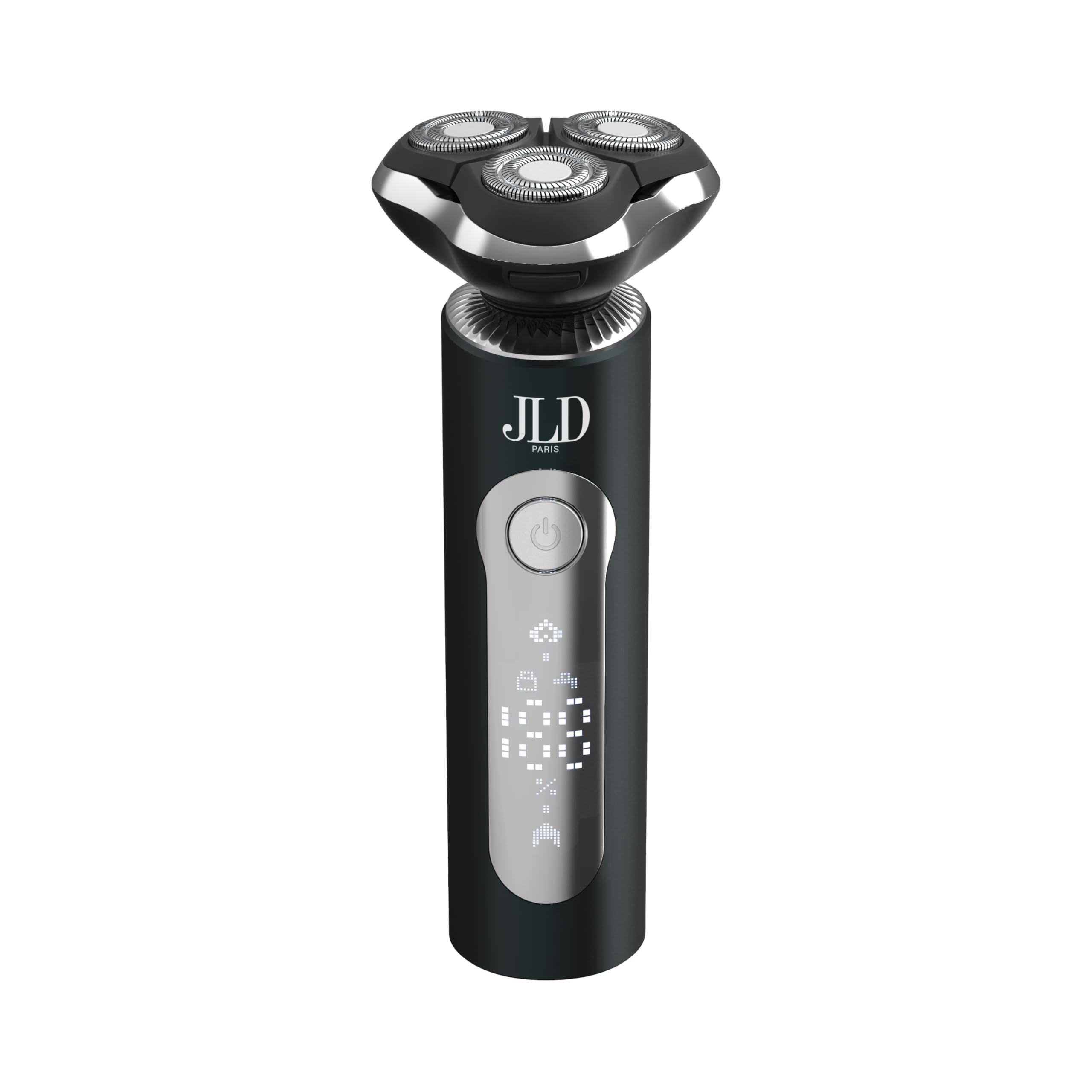 Jean Louis David Elektrischer Bartrasierer 4 in 1 – 0,1 mm Rasur – Nase, Ohren und Oberflächen – präzise schwimmende Köpfe – wiederaufladbarer Lithium-Akku USB-C – Komplett-Set Grooming Herren