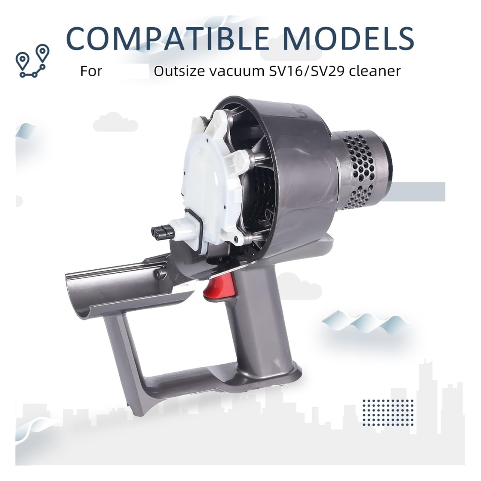 Main Body Replaceparts Board Motor Assembly?Compatible for Dyson?Outsize SV16 SV29 Vacuum Cleaner Parts Host Handle Shell