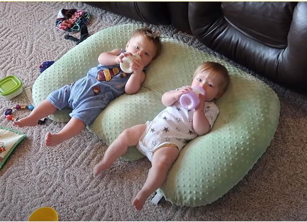 Poduszka Do Karmienia Piersią Twins - Duże, Pulchne Wsparcie Dla Dziecka - Najlepsza Poduszka Twin Pregnancy E - Wyjmowana, Nadająca Się Do Prania Poszewka Na Poduszkę, B