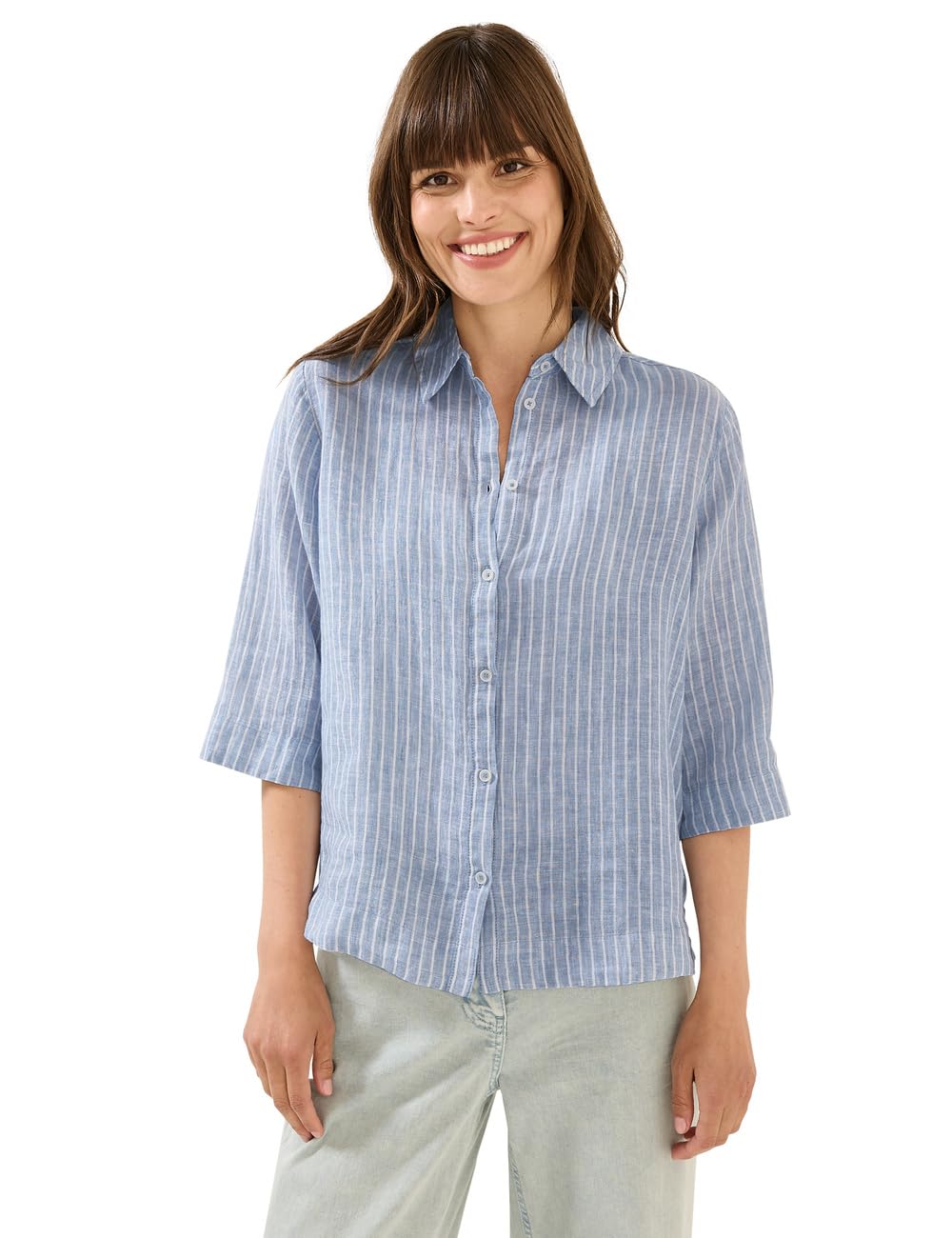 Cecil Bluzka damska, Chambray Forever Blue, L