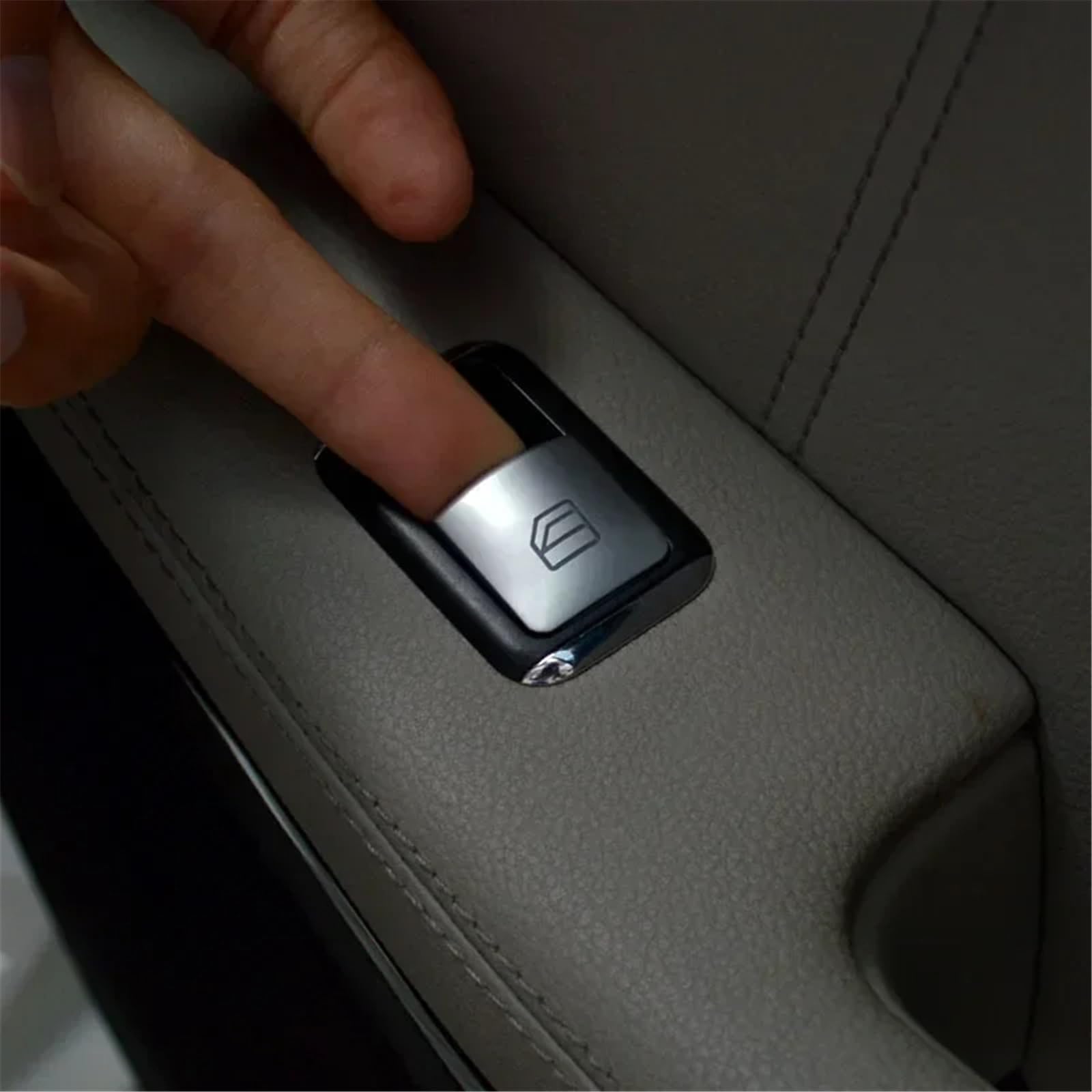 Compatible avec Benz W204 W212 W246 W166 Autocollant garniture bouton d'interrupteur fenêtre d'accoudoir porte intérieure décoration intérieure Autocollants Intérieur