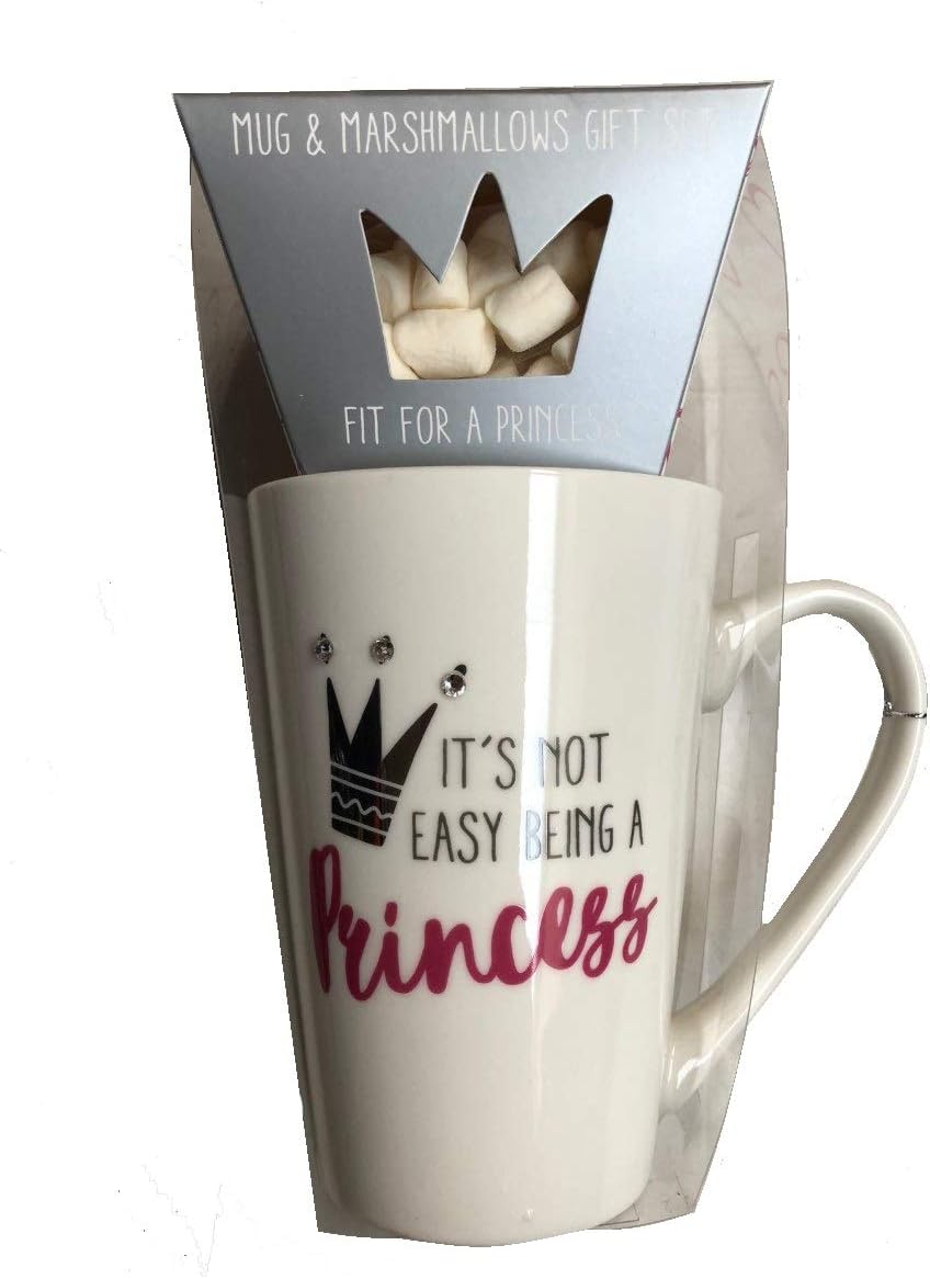 Princess Mug and Marshmallow Gift Set (Pink - It's Not Easy Being a Princess)