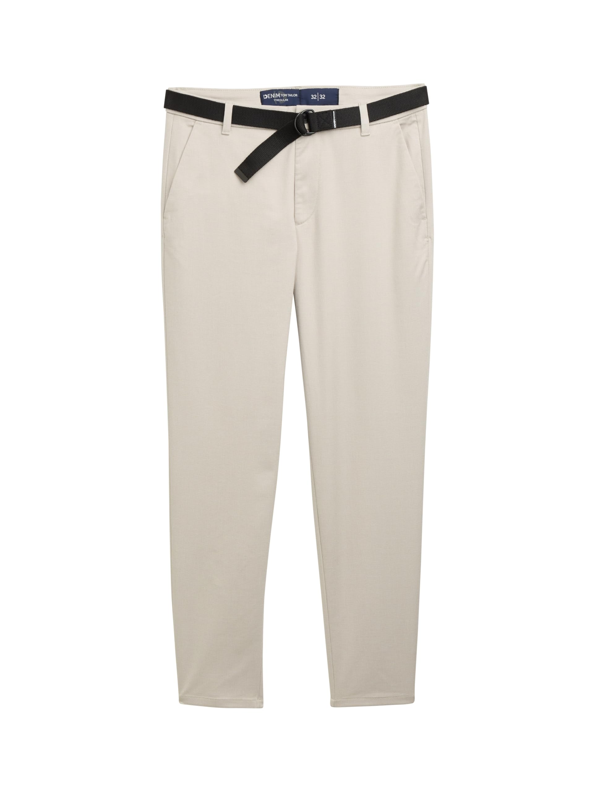 TOM TAILOR Denim Herren Regular Fit Chino Hose mit Gürtel