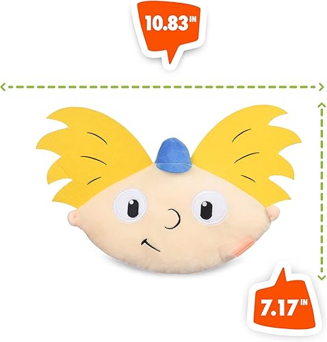 Miniatura 10 de Nickelodeon for Pets Hey Arnold Gerald - Juguete de peluche crujiente para perro, inserto de botella de agua vacía
