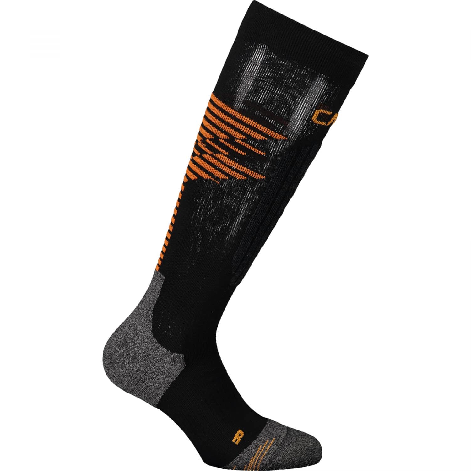 CMP - Ski Sock Lenpur, Black-Orange, 46/48