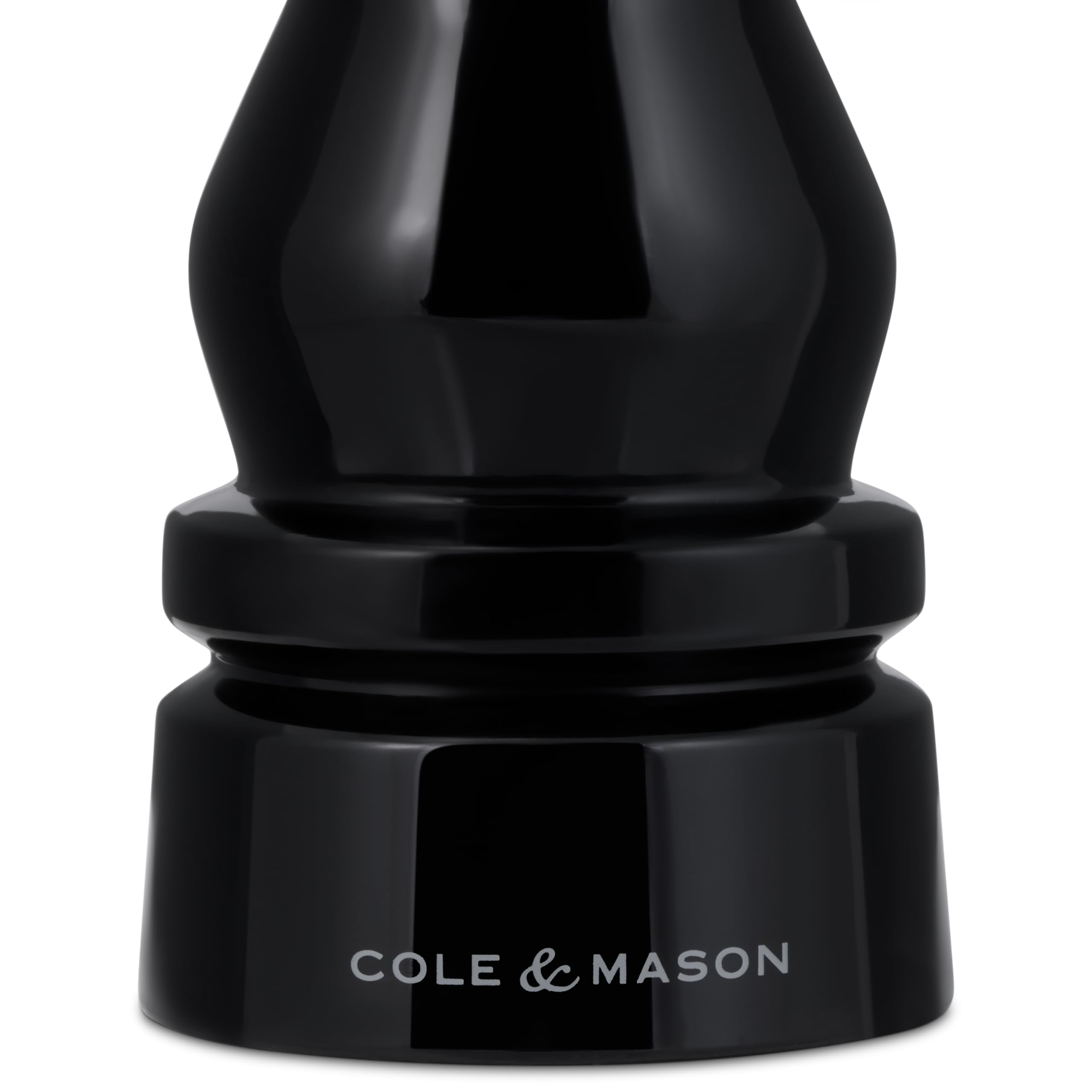 Cole & Mason Londyn czarno-biały akrylowy zestaw młynków do soli i pieprzu, regulowany mechanizm mielący, mechanizm ceramiczny, ręczny młynek do przypraw, trwały i wysokiej jakości, zestaw prezentowy