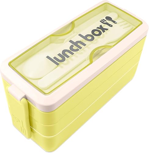 Iteryn Lonchera Bento Box, contenedores de almuerzo con compartimento 3 en 1