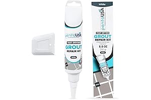 Pool Tile Grout Repair Kit Sealant, White Easy to Use Tile Grout...