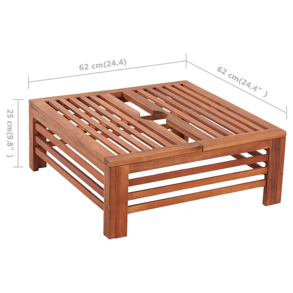 vidaXL Couverture de Support de Parasol en Bois