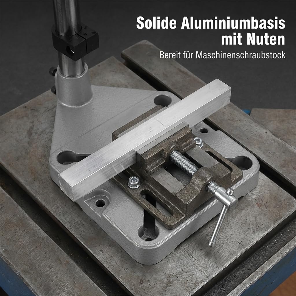 Soporte de Taladro Vertical, Columna Ajustable para Prensa de Taladro con Abrazadera