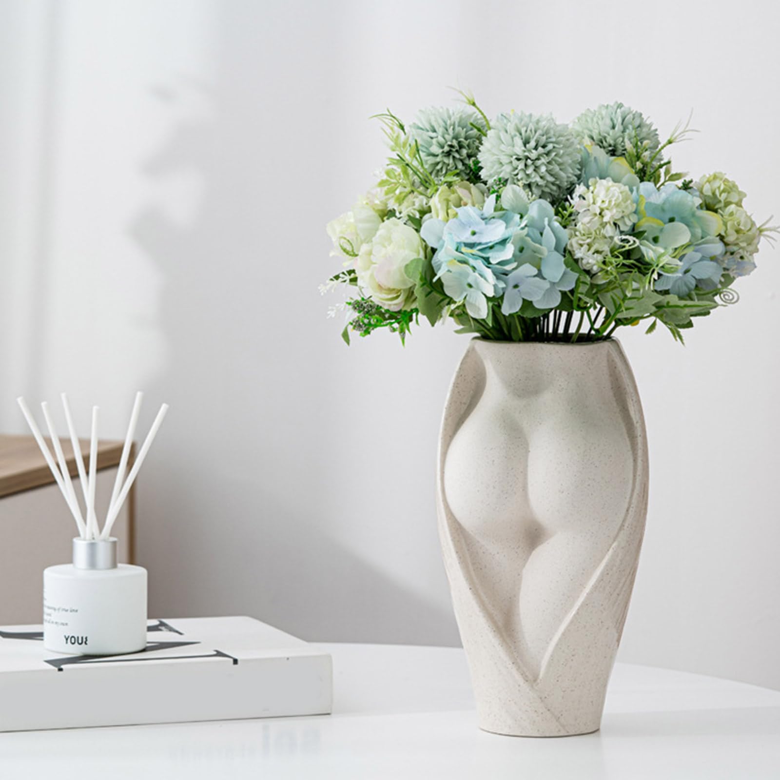 Molde de silicona para maceta, cuerpo humano, molde de yeso, forma de resina, jarrón, suculenta, maceta, candelero, decoración, molde de regalo hecho a mano