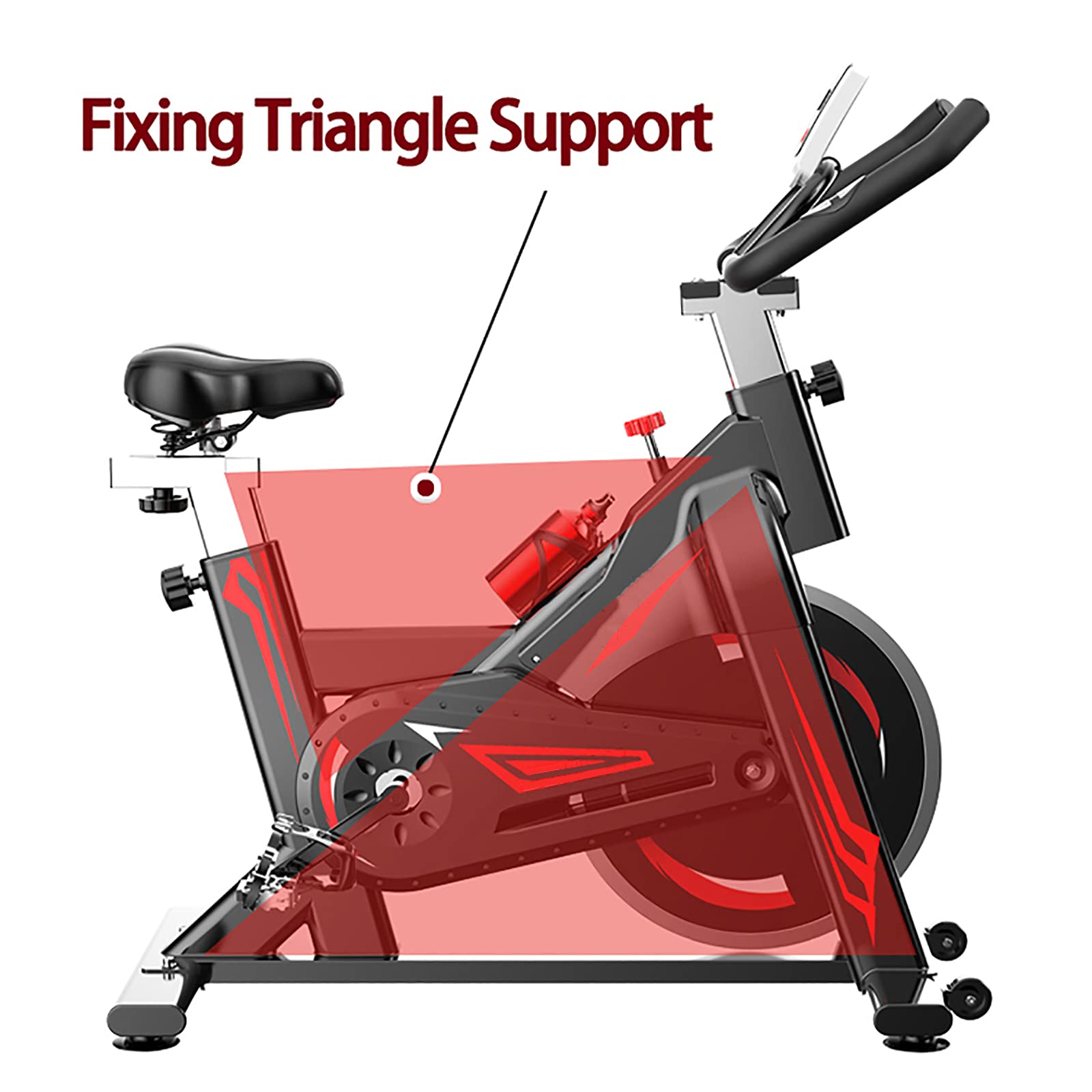 Rower stacjonarny stacjonarny - Spinningowy rower fitness, Cichy fitness Jazda na rowerze stacjonarnym Rower treningowy, Rower pionowy, Rower treningowy z oporem magnetycznym