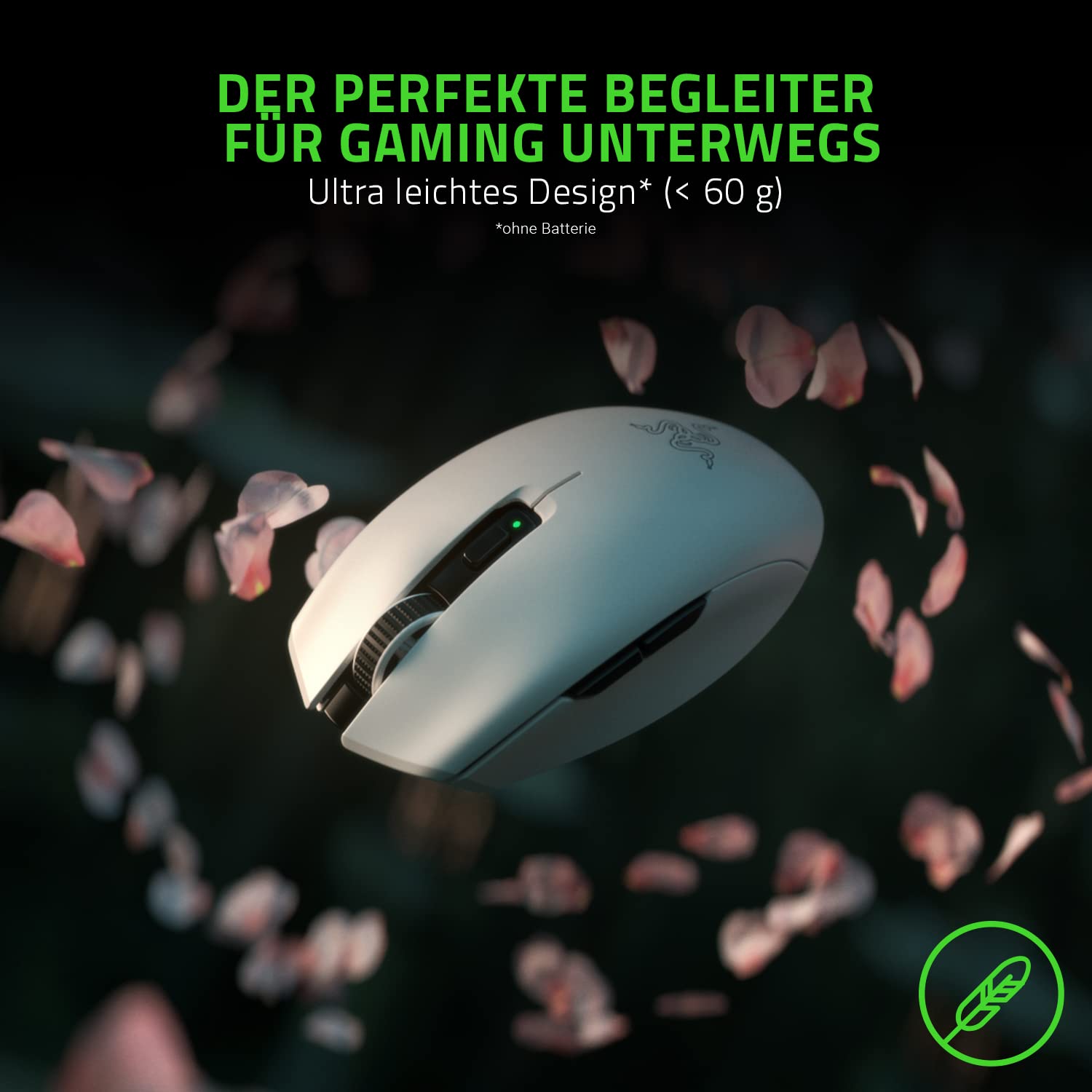 Razer Orochi V2 Mercury kabellose Gaming-Maus 950 Stunden Batterie-Laufzeit Weiß