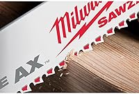 Vista 7 de Milwaukee Electric Tool 49-22-1129 Sawzall - Juego de hojas de sierra recíproca, 12 unidades, color blanco