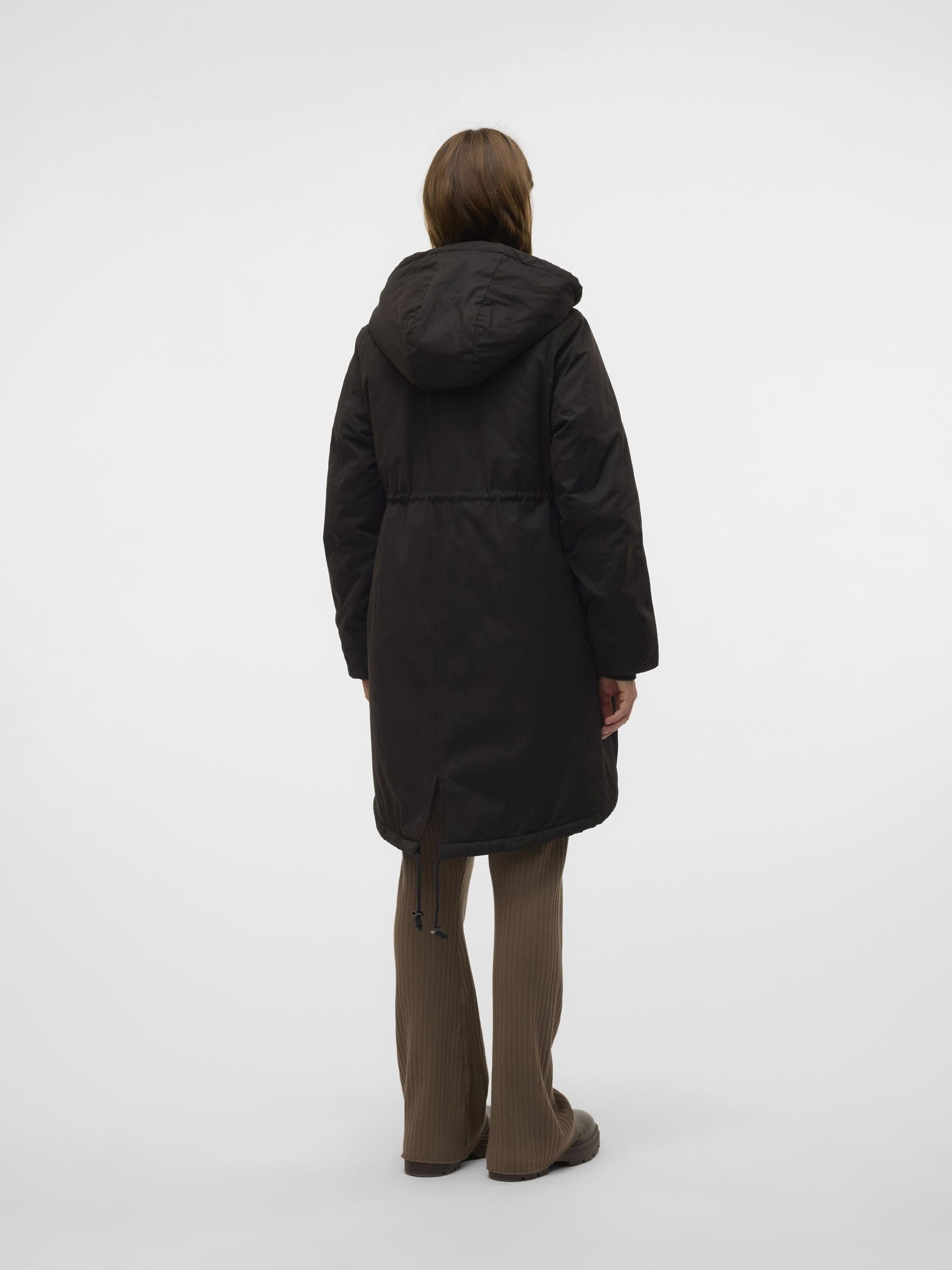 MAMALICIOUS Female Jacke Kapuze mit Kordelzug Gerippte Ärmelbündchen Mantel | Jacket