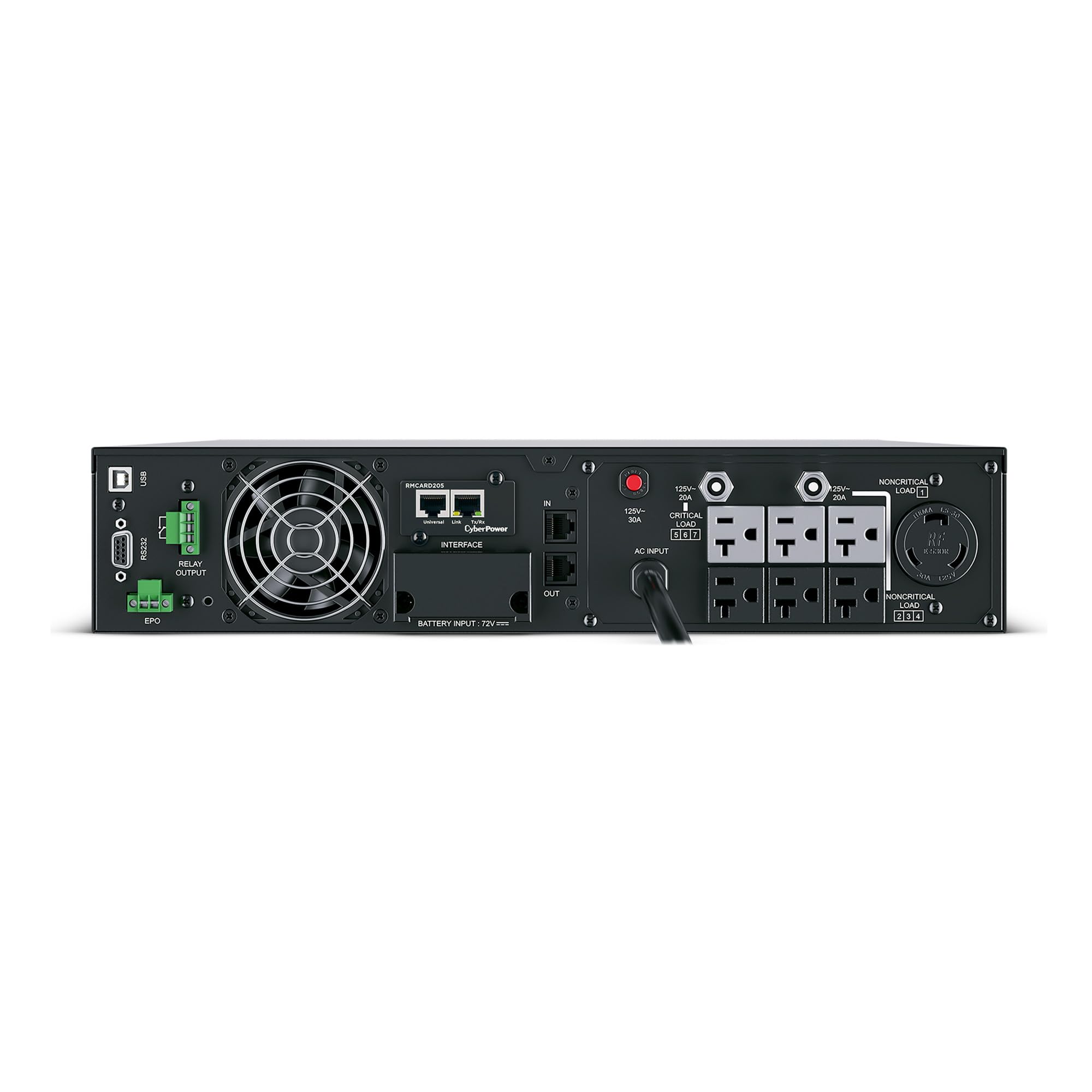 OL3000RTXL2UN Smart App Online UPS batería de reserva y protector contra sobretensiones, 3000VA/2700W, 7 tomas, 2U rack/torre, preinstalado RMCARD205, opción EBM, certificado UL 4