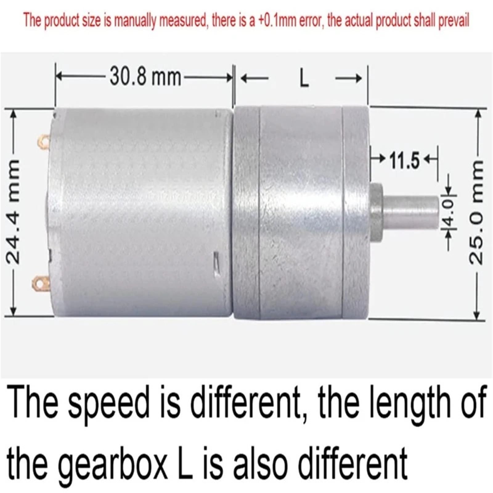 1 x DC JGA25-370 Getriebemotor, Gleichstrommotor, 12 V, elektrischer Getriebemotor, hohes Drehmoment, CW CCW Umkehrung (mit Halterung, 100, 6 V)