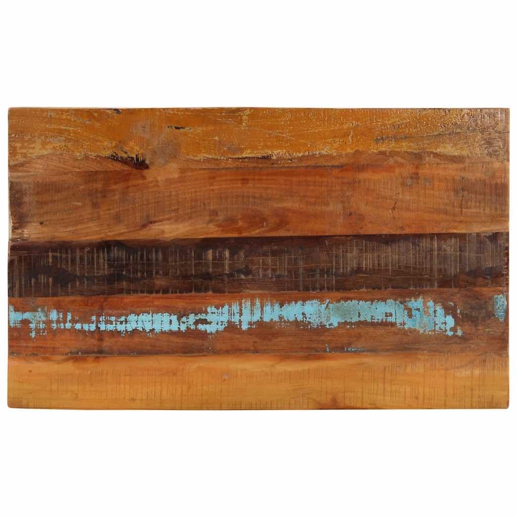 Blat stołu, prostokątny, 60 x 100 cm, masywne stare drewno, grubość 25-27 mm, polerowany, lakierowany, wymienny blat do jadalni, blatu roboczego, kuchni, salonu i jadalni