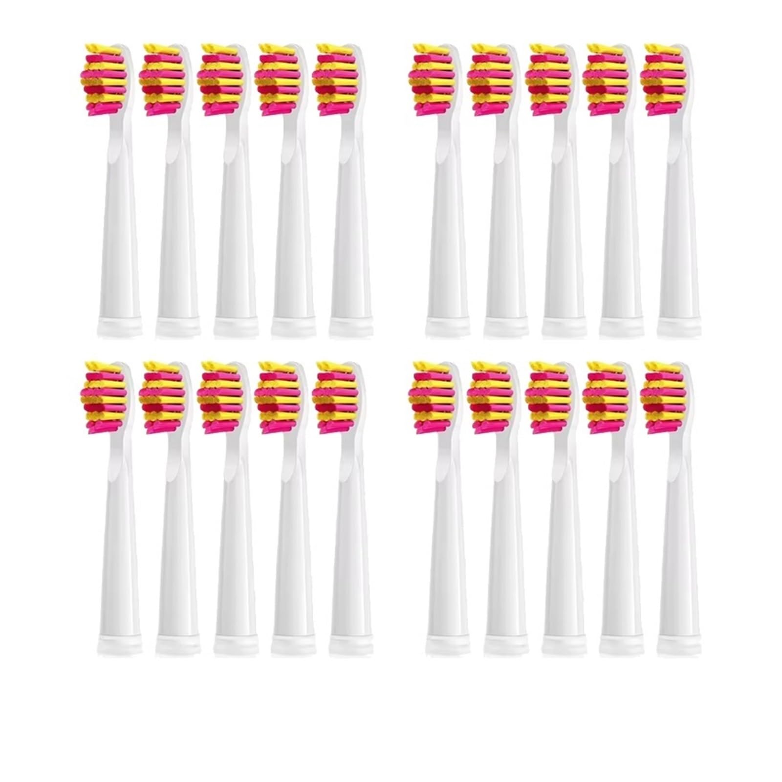 Cabezales de cepillo de dientes eléctricos, compatibles con Fairywill, | FW-D1/FW-D3/FW-D7, Compatible con SEAGO, SG910/507/958/515/949/575/551(20 PCS PK)