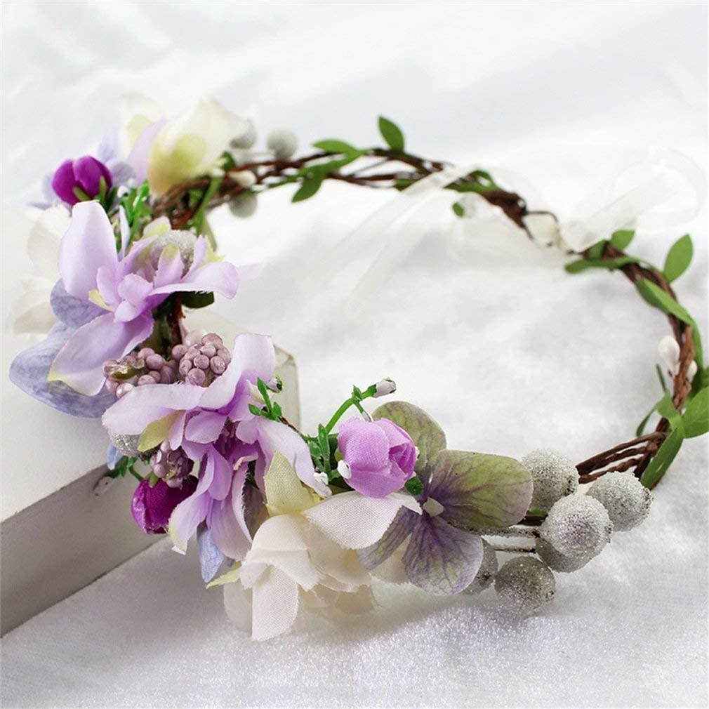 Moda Flor Floral Diademas DIEADAS PAIZACIONES HISTORIALES DIRECTORES for Mujeres for Las Mujeres DE Novia Nombres DE Pelo DE Pelo DE NOVIALES Accesorios