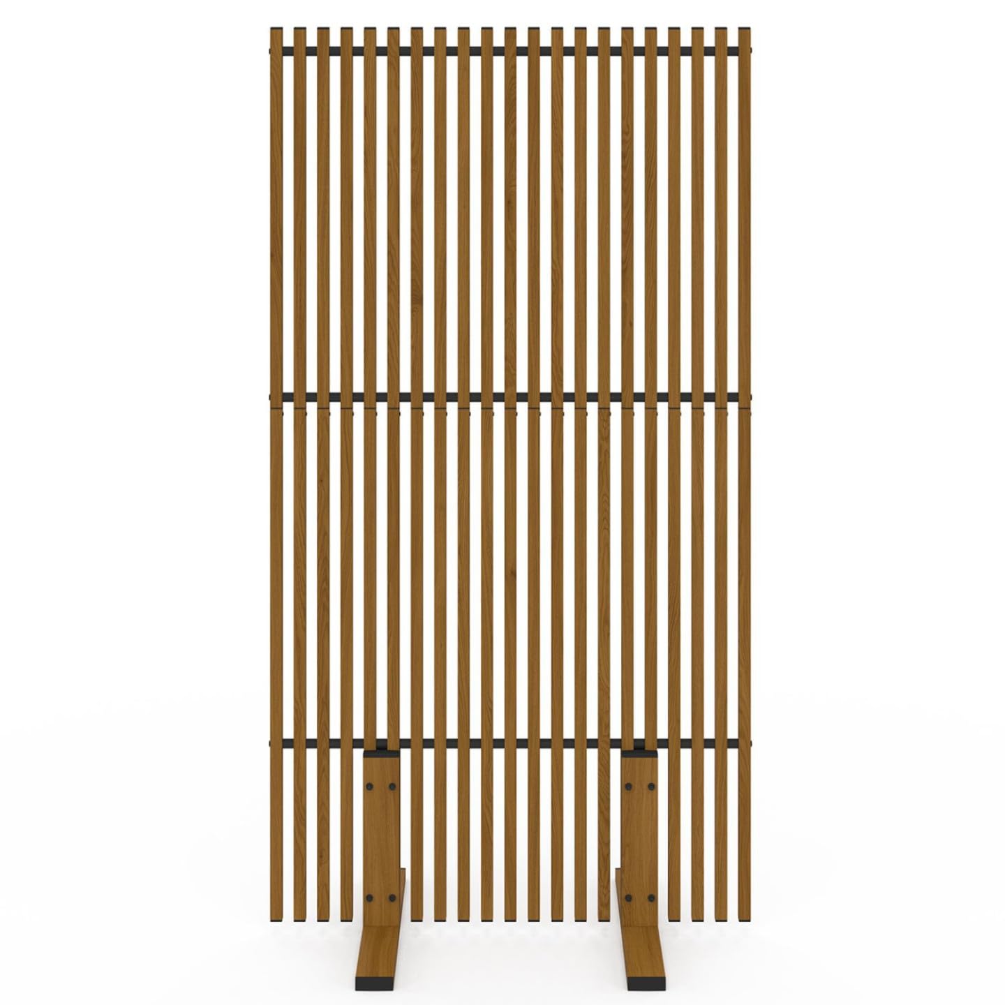 IDMarket - Paravent extérieur ajouré Claustra décoratif extérieur 80 x 150 cm Effet Bois