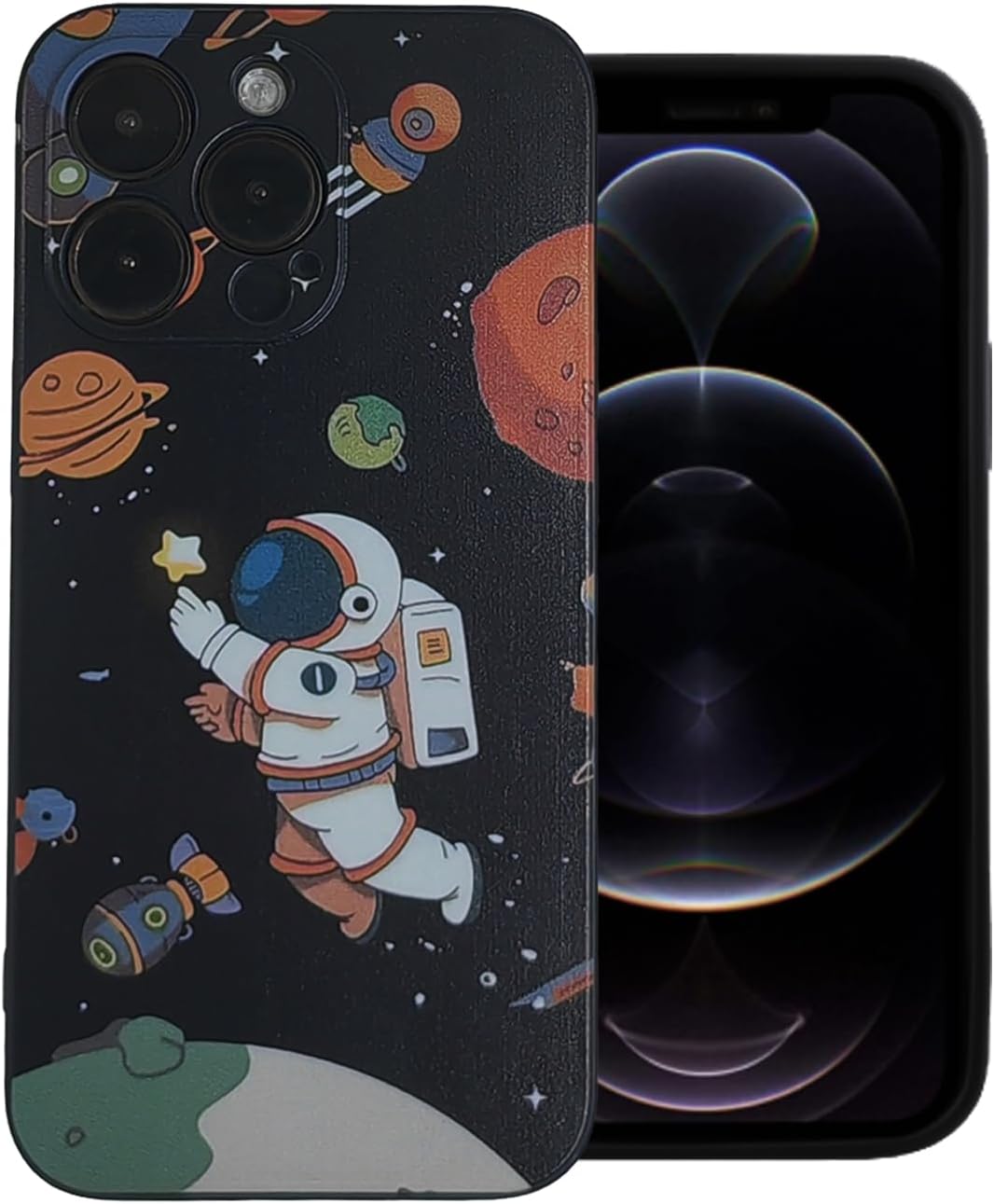 Compatible with iPhone 15 pro max case Soft TPU Cool Astronaut Design Pattern Sports Design iPhone 15 pro max Silicone case Suitable for Boys and Girls Teenagers Men and Women 6.7 Inch
