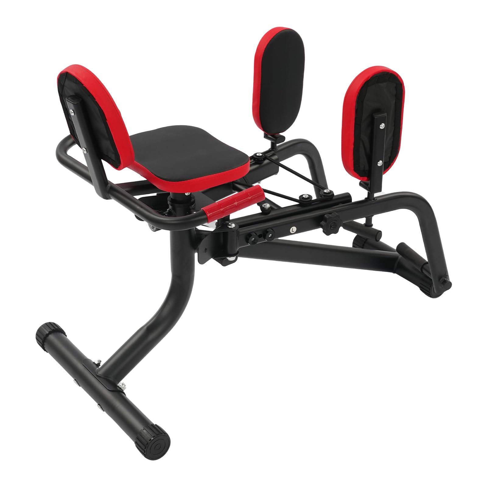 Abduktoren und Adduktoren Trainer, 2 in 1 Hüfttrainer für Zuhause | 70 bis 76 cm höhenverstellbar, Stahlrahmen, Sitz und Rückenlehne gepolstert, 88 x 27 cm, Home Gym