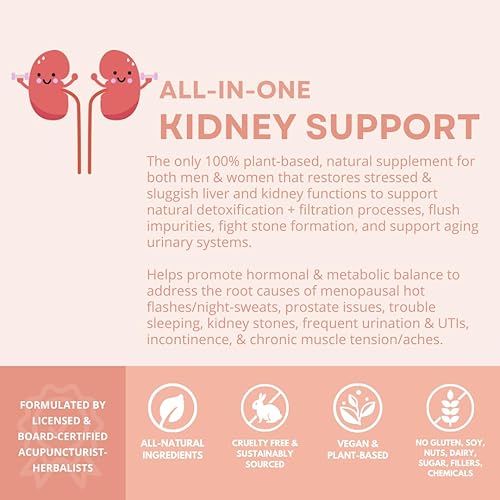 Miniatura 7 de CoLymph Balance: Suplemento herbario, apoyo natural del riñón y el hígado, ayuda a reequilibrar las hormonas masculinas y femeninas, apoyo a la