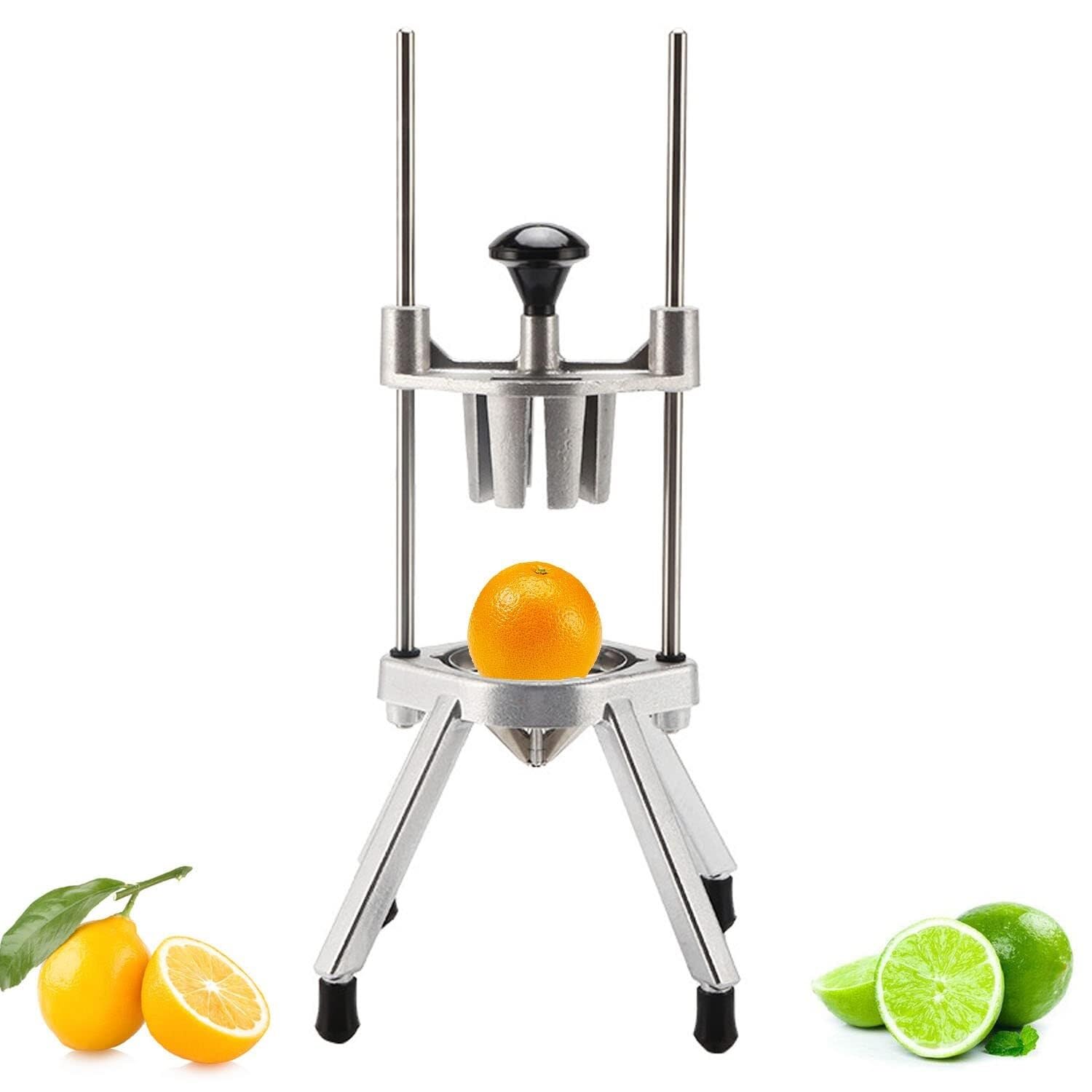 Zitronen- und Limettenkeilschneider - Perfektes Gemüse- und Obstschneider Werkzeug für Kartoffeln, Tomaten, Zwiebeln - Küchenschneider