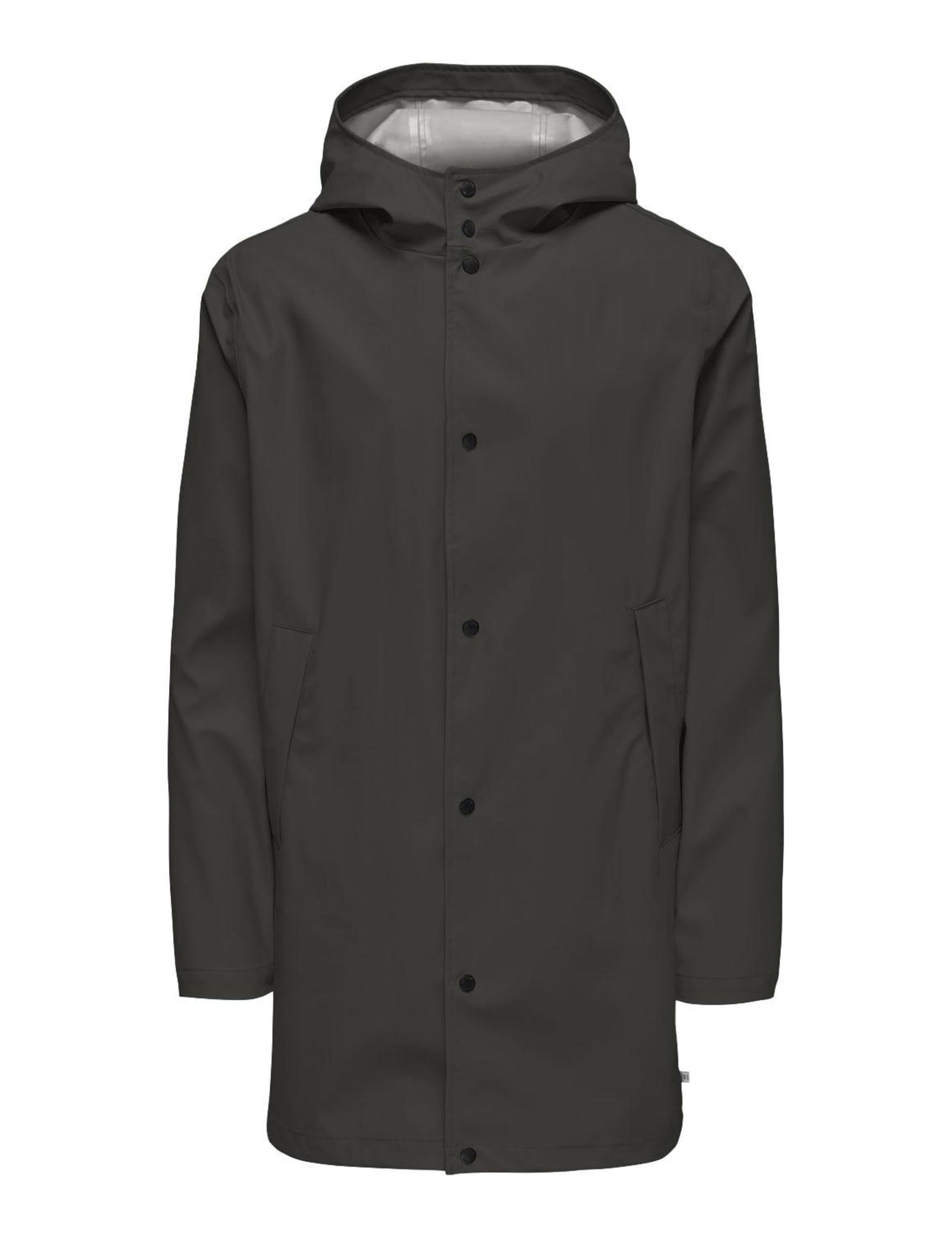 Only & Sons Men's Onsluca Rain Coat OTW Raincoat, Peat, L