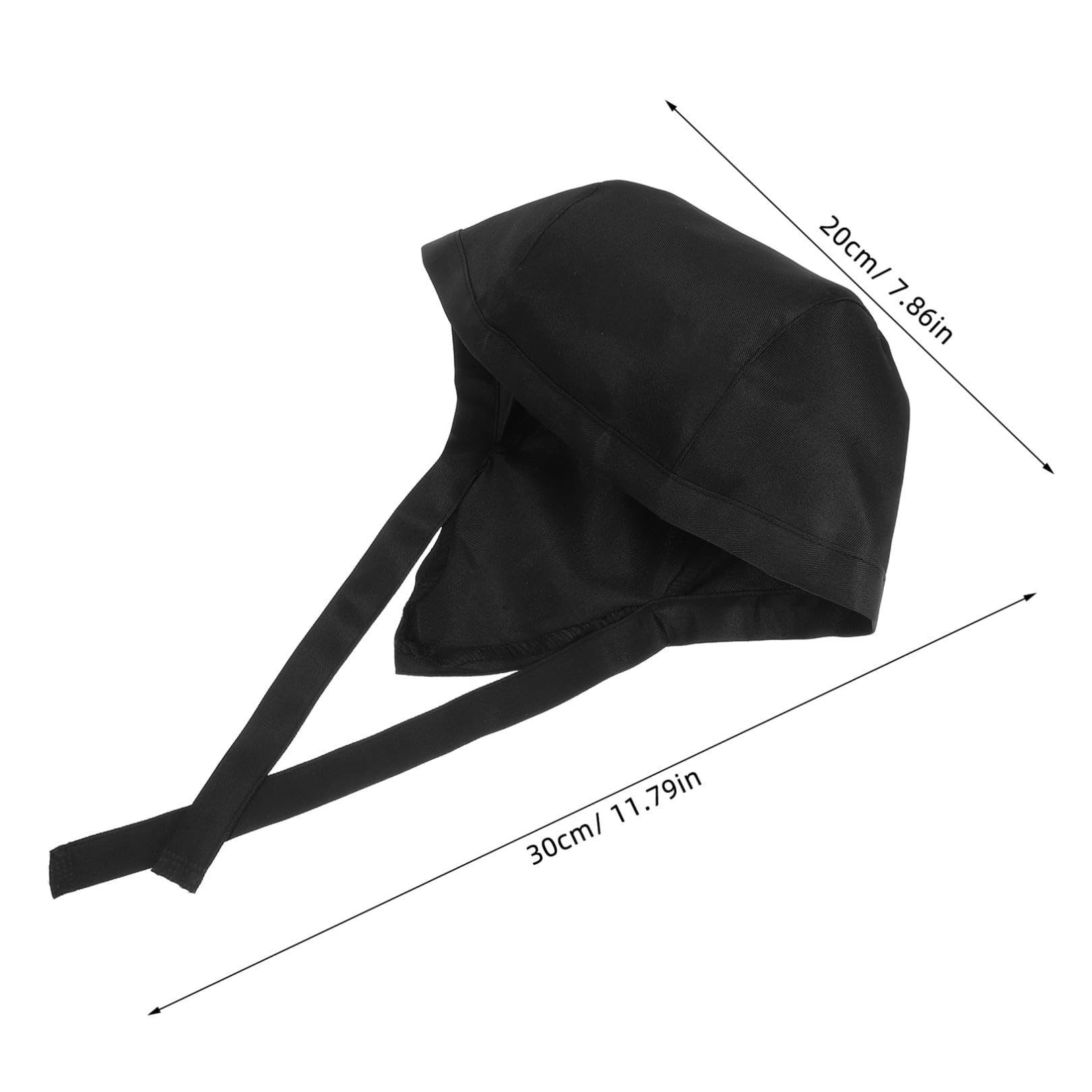 SHERCHPRY 12 Juegos De Gorros De Chef Negros con Espalda Elástica Ajustable para Hombre Y Mujer Gorros De Cocina Cómodos para Chefs 3 Unidades X 12