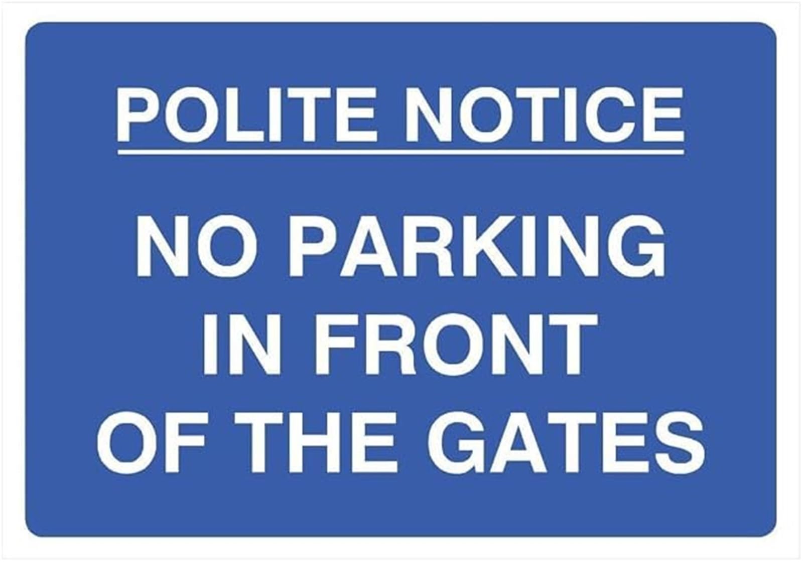 MQXFCZUX Vintage Aluminum Metal Sign No Parking in Front of Gates Private Property Warning Rustic Weather Resistant Predrilled Plaque 8 X 12 in