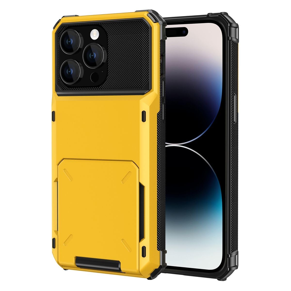 Coque iPhone 15 Pro Max jaune König Design étui de protection - 8