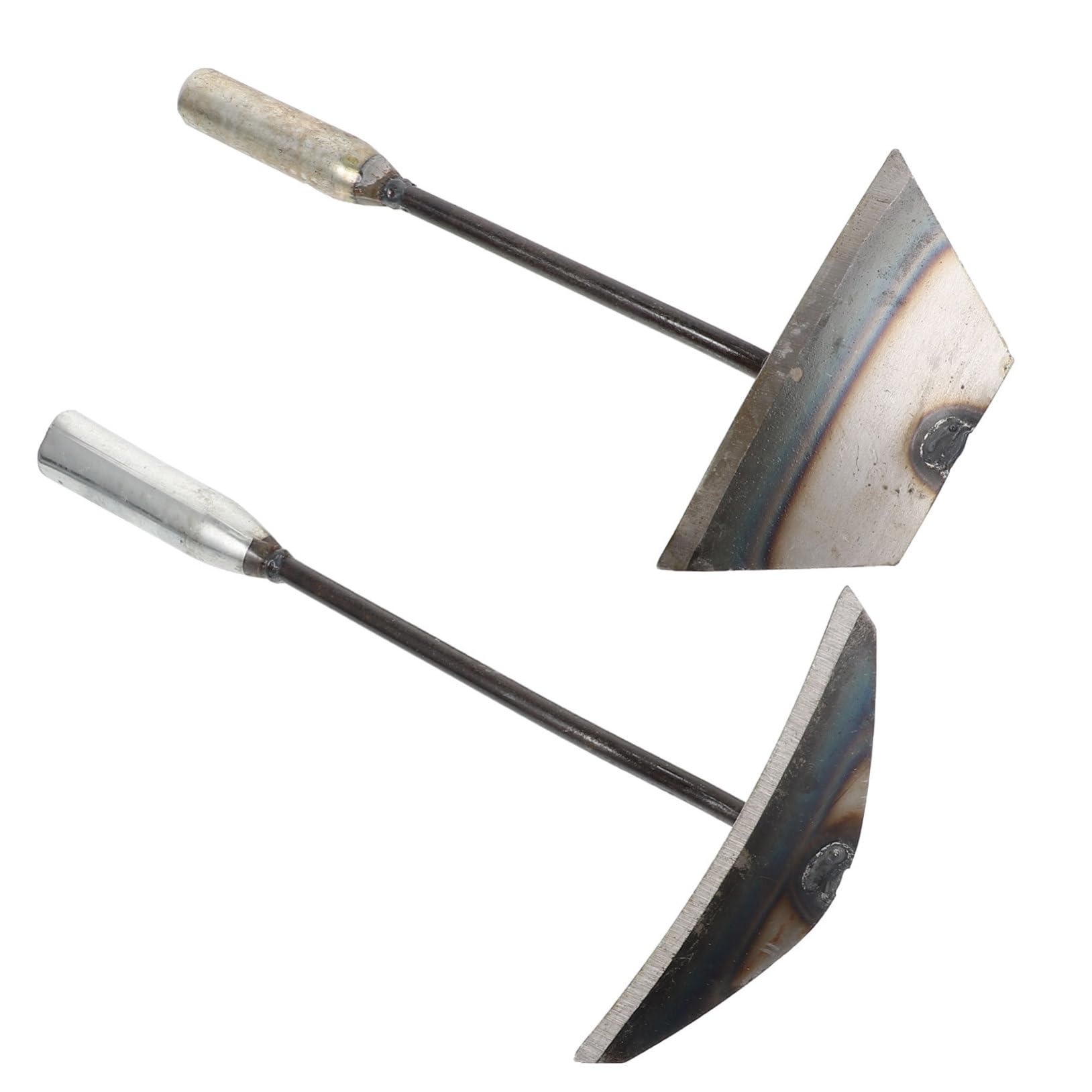 INOOMP 2Pcs Garden Hand Weeder Digger Durable Hand Hoes for Weeding Raking Reclamation Gardening Enthusiasts Lightweight Easy to Use