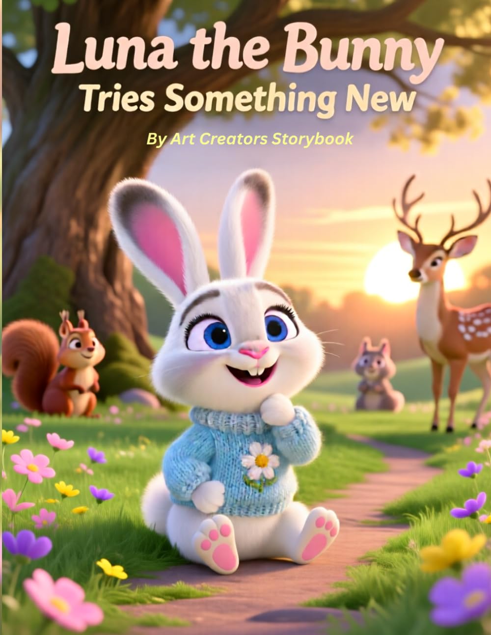 Luna the Bunny Tries Something New: A Gentle Picture Book About Bravery, Confidence, and New Experiences for Kids Ages 3–7 (Luna the Bunny Social-Emotional Learning Series)