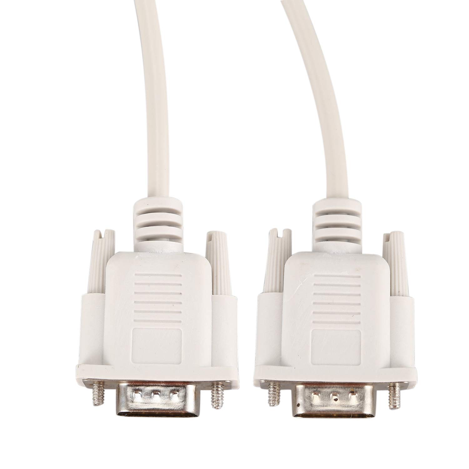 1,4 m RS232 DB9 9-pinowy męski na VGA wideo 15-pinowy męski kabel adaptera jasnoszary