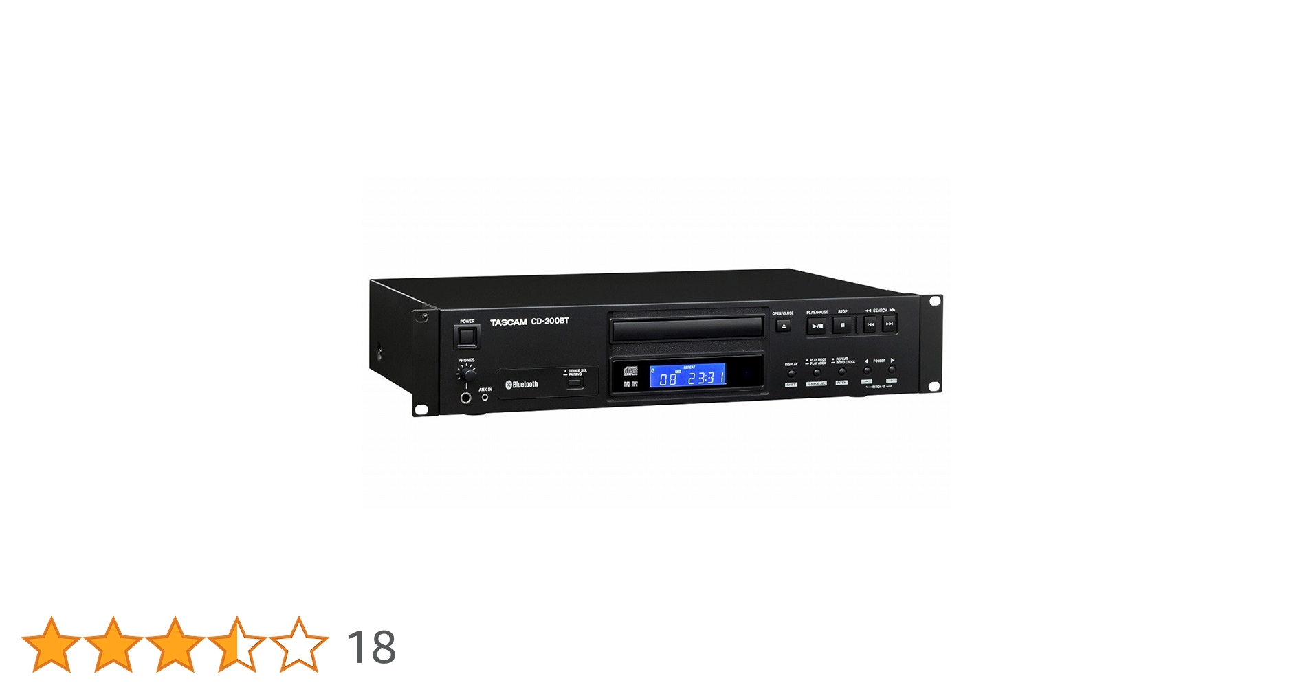 Amazon.co.jp: TASCAM CDプレーヤー Bluetoothレシーバー搭載 業務用