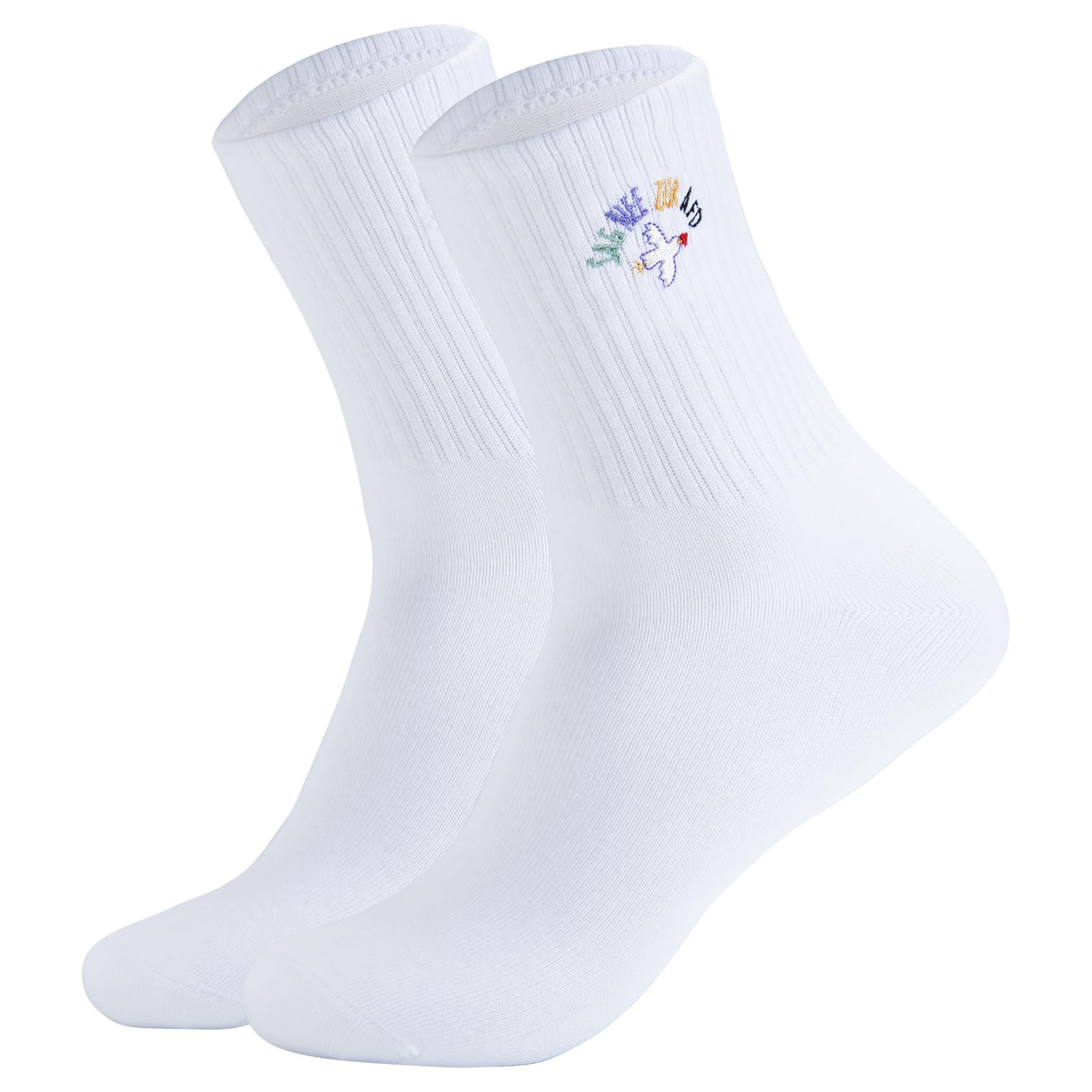 RF&CM Sag NEE zur AfD - FCK AfD | Embroidered Socks Tennis Socks Cotton
