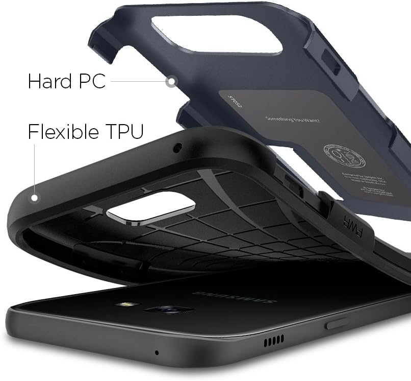 Spigen Slim Armor Galaxy A5 2017 Case with Air Cushion Technology and Hybrid Drop Protection with Kickstand for Samsung Galaxy A5 2017 - Metal Slate