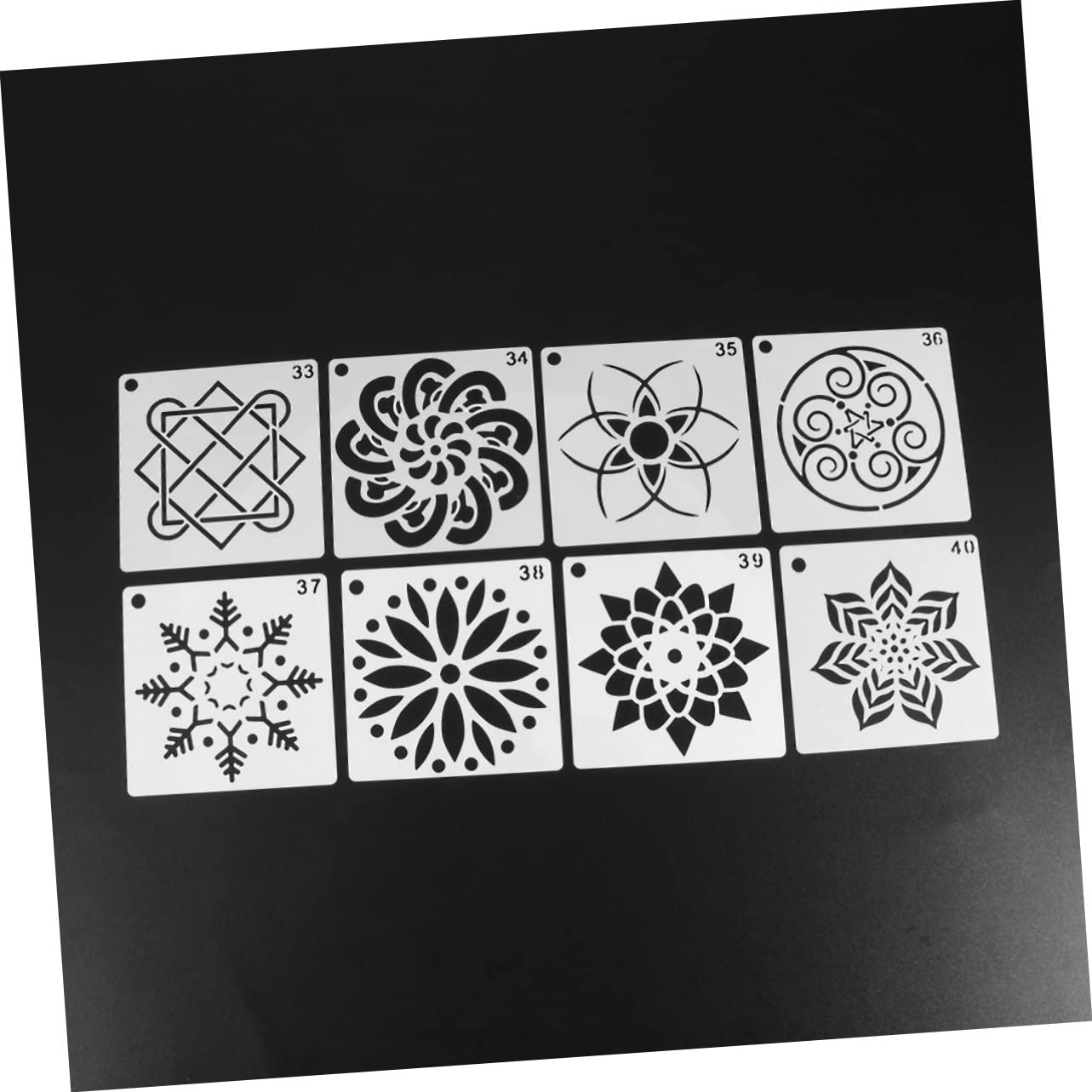 VILLCASE 112stücke Teiliges Mandala Schablonen Set Wiederverwendbare Malvorlagen Für Kreative Projekte Und Wandgestaltung Kunsthandwerk Schablonen Für Dekoration Und Malerei