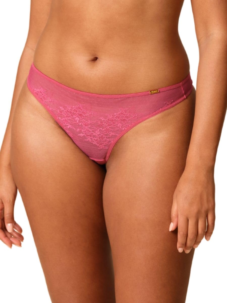 Gossard Women's Rose Glossies Lace Thong Panties, M